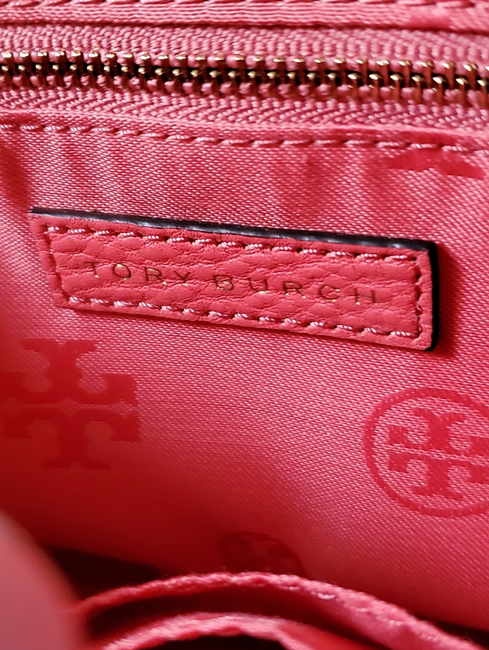 Tory Burch Mercer Adjustable Shoulder Bag Pink Ombre Gradient Dégradé Leather - Picture 2 of 16